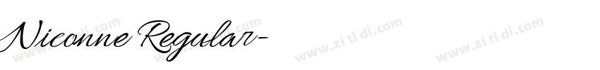 Niconne Regular字体转换 Niconne Regular字体转换